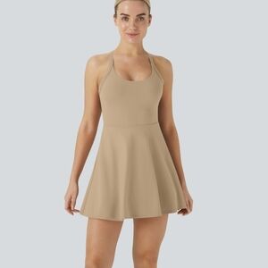 HALARA Tan Mini Dress